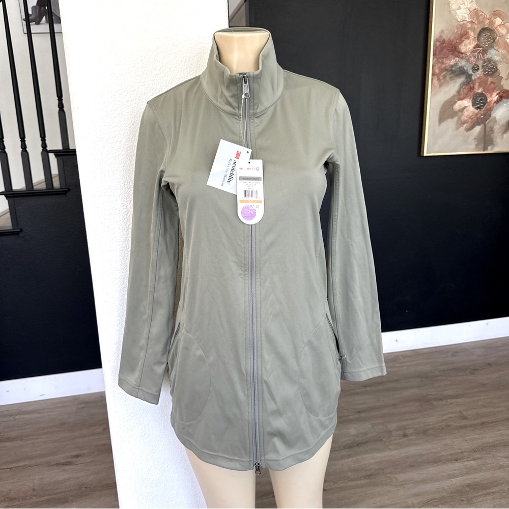 Merrell NWT womensclearty travel Windbreaker Jacket Full Zip COLOR PUTTY